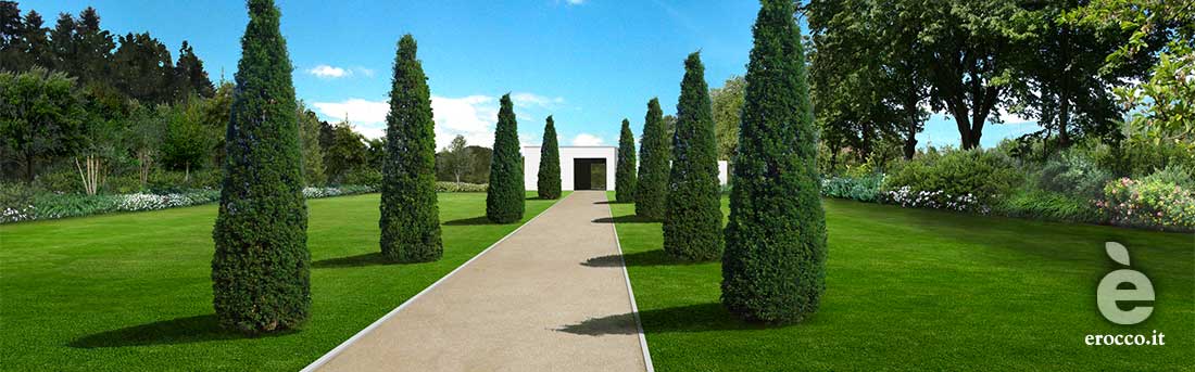 progettazione giardino villa
